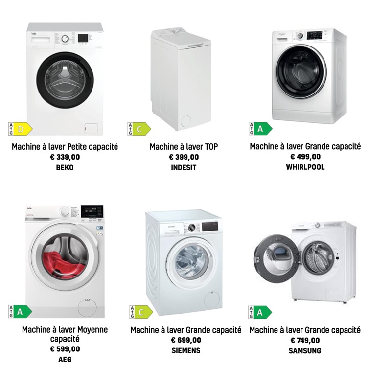 Machines à laver I Exemple d'appareils en stock chez IHPO le 27/02/2024
